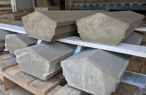 Bespoke Yorkshire stone copings