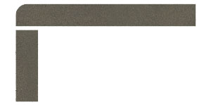 Half round stone step Half round stone step