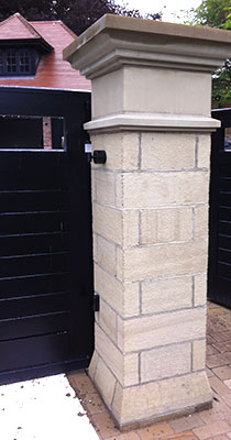 Stone Pillar and Pier Cap Stone Pillar and Pier Cap