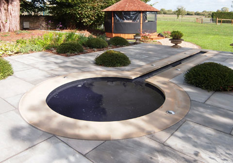 Stone-Pond-And-Rill Stonemasonry - pond and rill