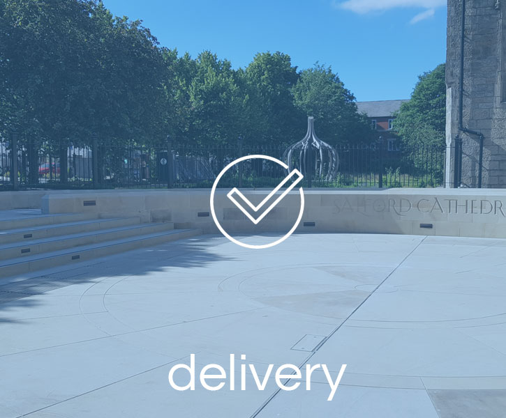 Yorkstone paving