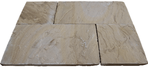 Priory buff Riven Yorkstone flags