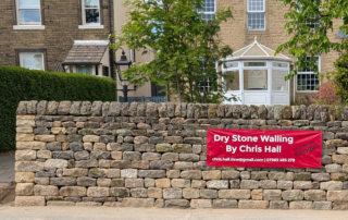 Reclaimed drystone walling Yorkshire stone wall
